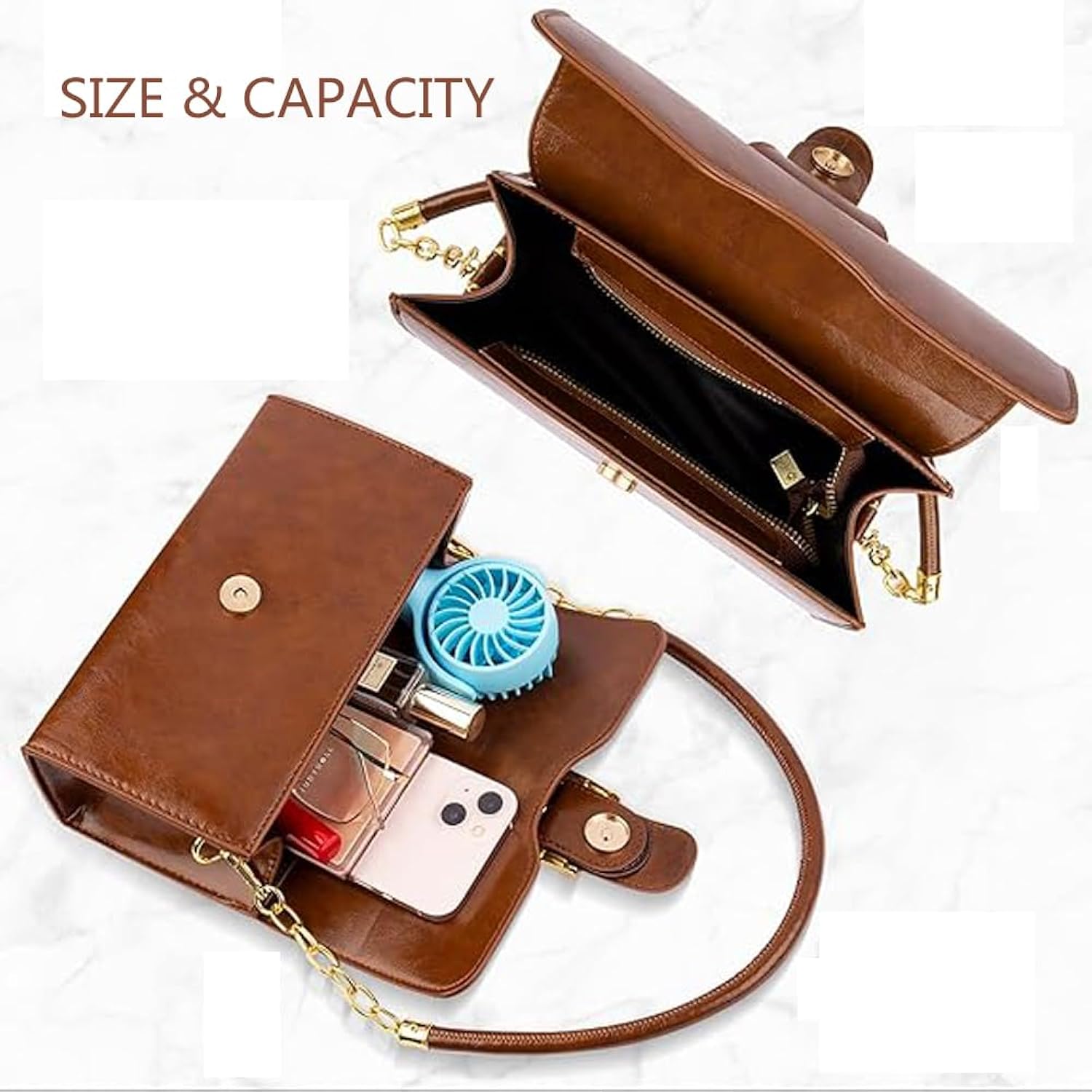 2025 Crossbody Purses Shoulder Bag for Women, PU Leather Top Handle Handbags, Vintage Hobo Tote Clutch with Removable Straps