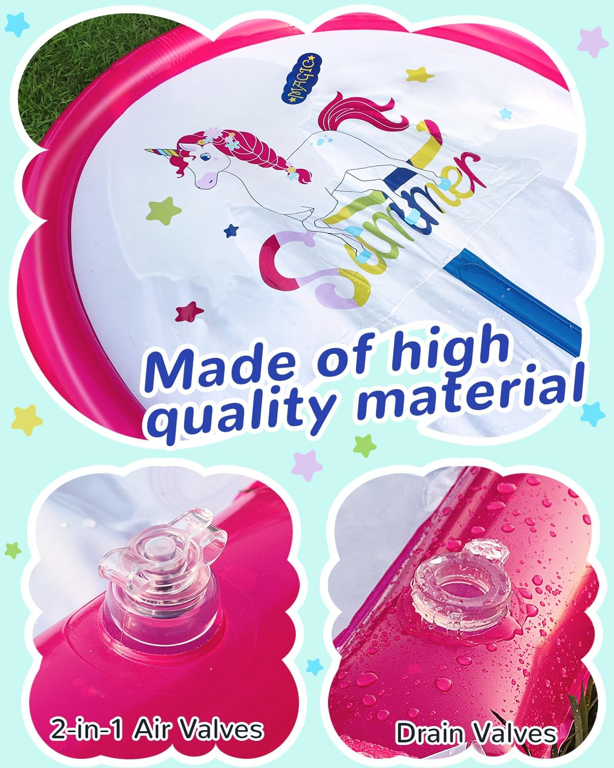 22ft Slip and Water Slide with 2 Inflatable Bodyboards,Pink Water Slide with Sprinkler for Kids Backyard,Summer Water Toys for Kids Outside,Lawn Water Slide 22ft Slip and Water Slide with 2 Inflatable Bodyboards,Pink Water Slide with Sprinkler for Kids Backyard,Summer Water Toys for Kids Outside,Lawn Water Slide