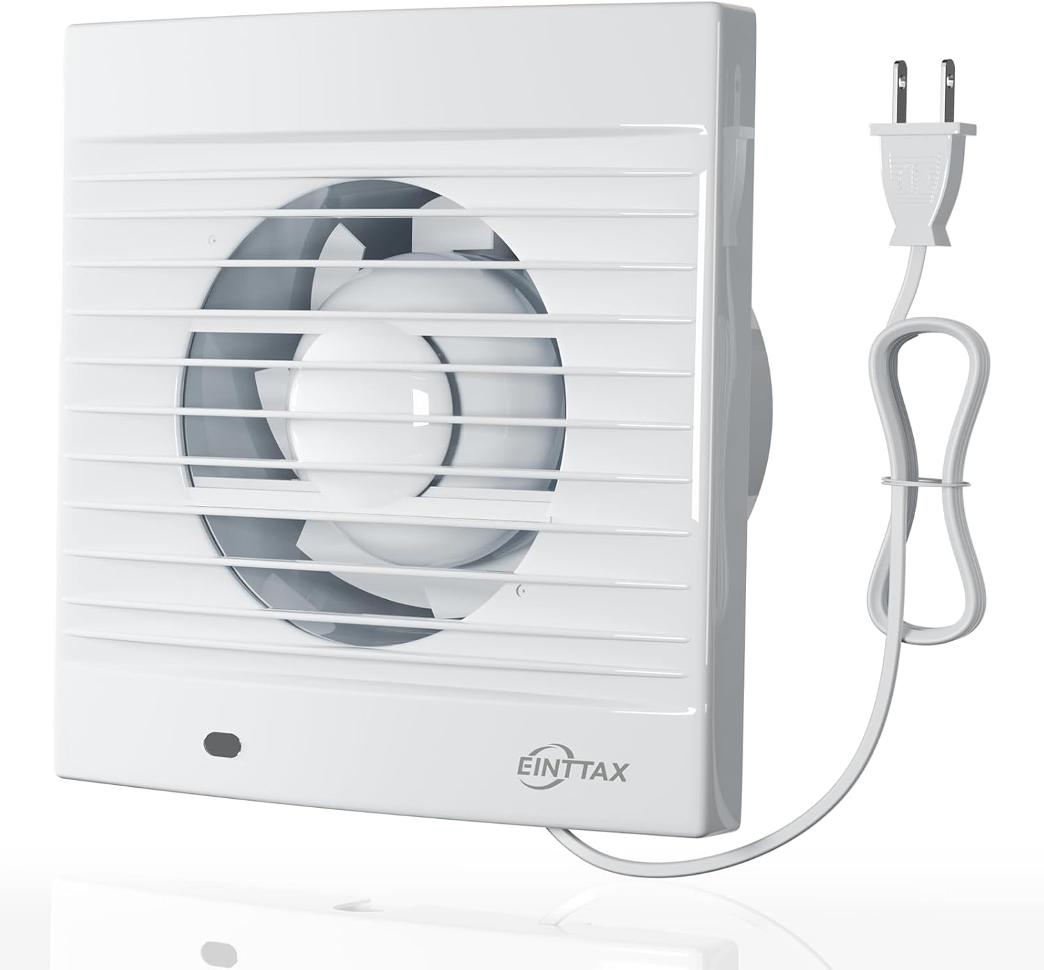 4 Inch Wall Mount Bathroom Exhaust Fan, Plug in Wall Exhaust Fan, 12W 77 CFM Bathroom Window Fan with Backdraft Damper for Kitchen, Garage, Office, 34 dB, White 4 Inch Wall Mount Bathroom Exhaust Fan, Plug in Wall Exhaust Fan, 12W 77 CFM Bathroom Window Fan with Backdraft Damper for Kitchen, Garage, Office, 34 dB, White