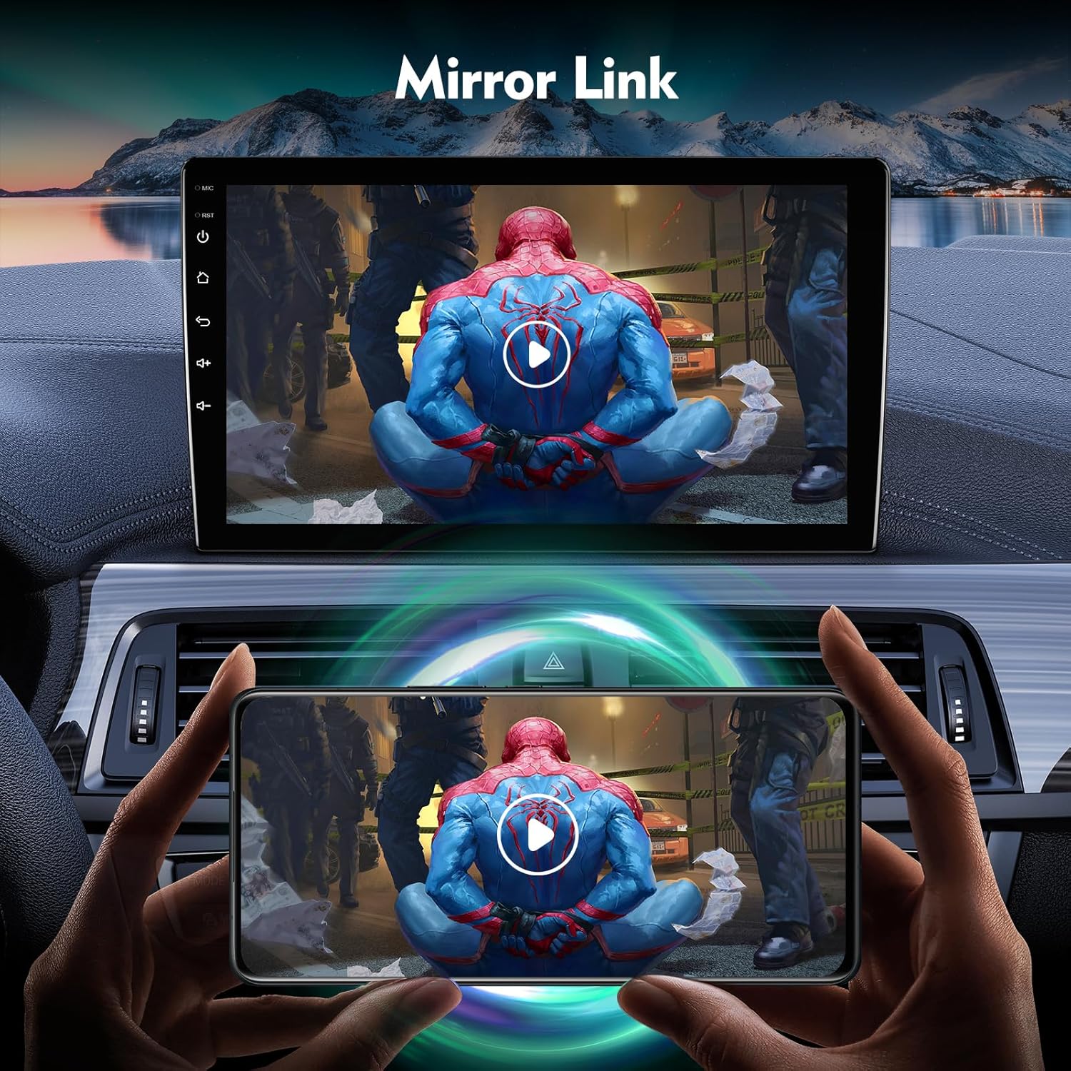 9 Inch IPS Touchscreen Android 13 Car Stereo for Ford Focus 2012-2018 with Wireless CarPlay  Android Auto 2+32GB Car Radio, Support GPS, WiFi 6, Bluetooth,5.4, FM Radio, Backup Camera, SWC, Dual USB