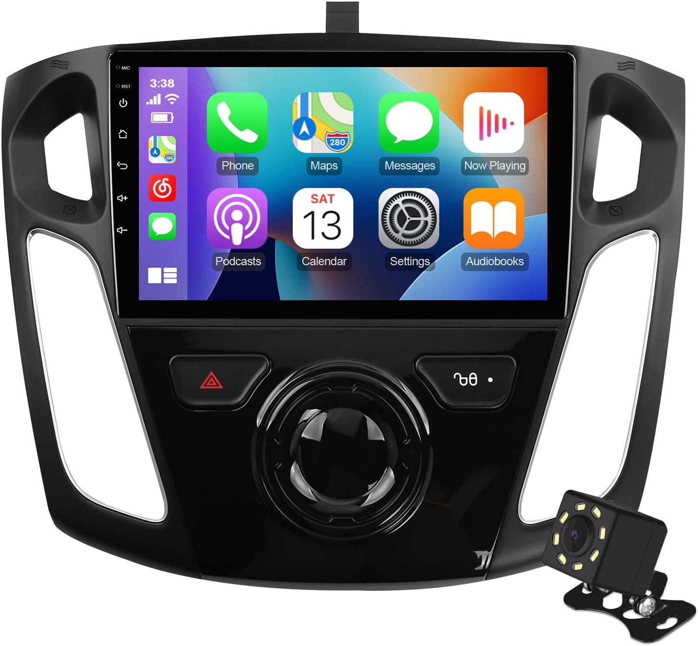 9 Inch IPS Touchscreen Android 13 Car Stereo for Ford Focus 2012-2018 with Wireless CarPlay  Android Auto 2+32GB Car Radio, Support GPS, WiFi 6, Bluetooth,5.4, FM Radio, Backup Camera, SWC, Dual USB