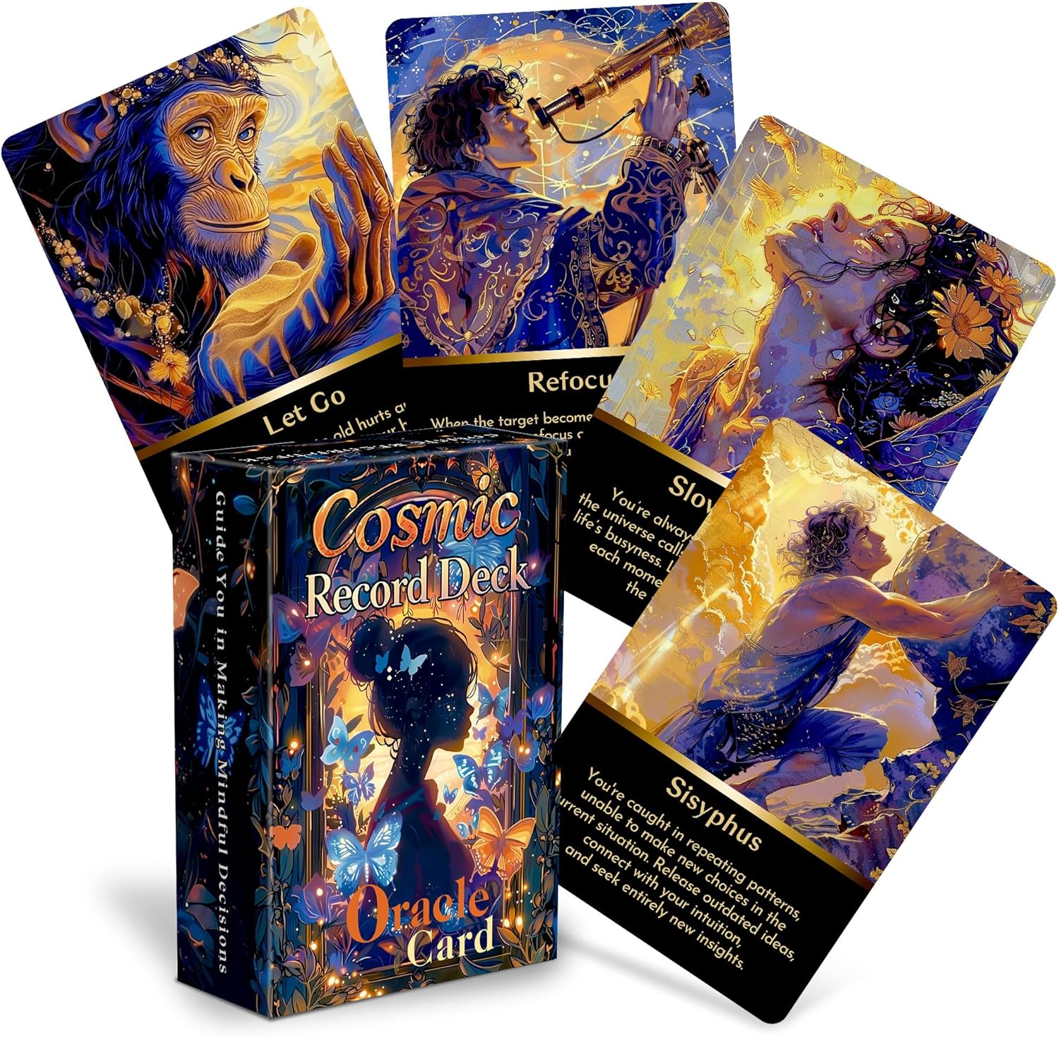 Akashic Insight Oracle Cards, 85-Cards,Oracle Deck for Beginners, Energy Healing,Souls Truth, Clear Karmic Influences,Clarifying Life Situations Akashic Insight Oracle Cards, 85-Cards,Oracle Deck for Beginners, Energy Healing,Souls Truth, Clear Karmic Influences,Clarifying Life Situations