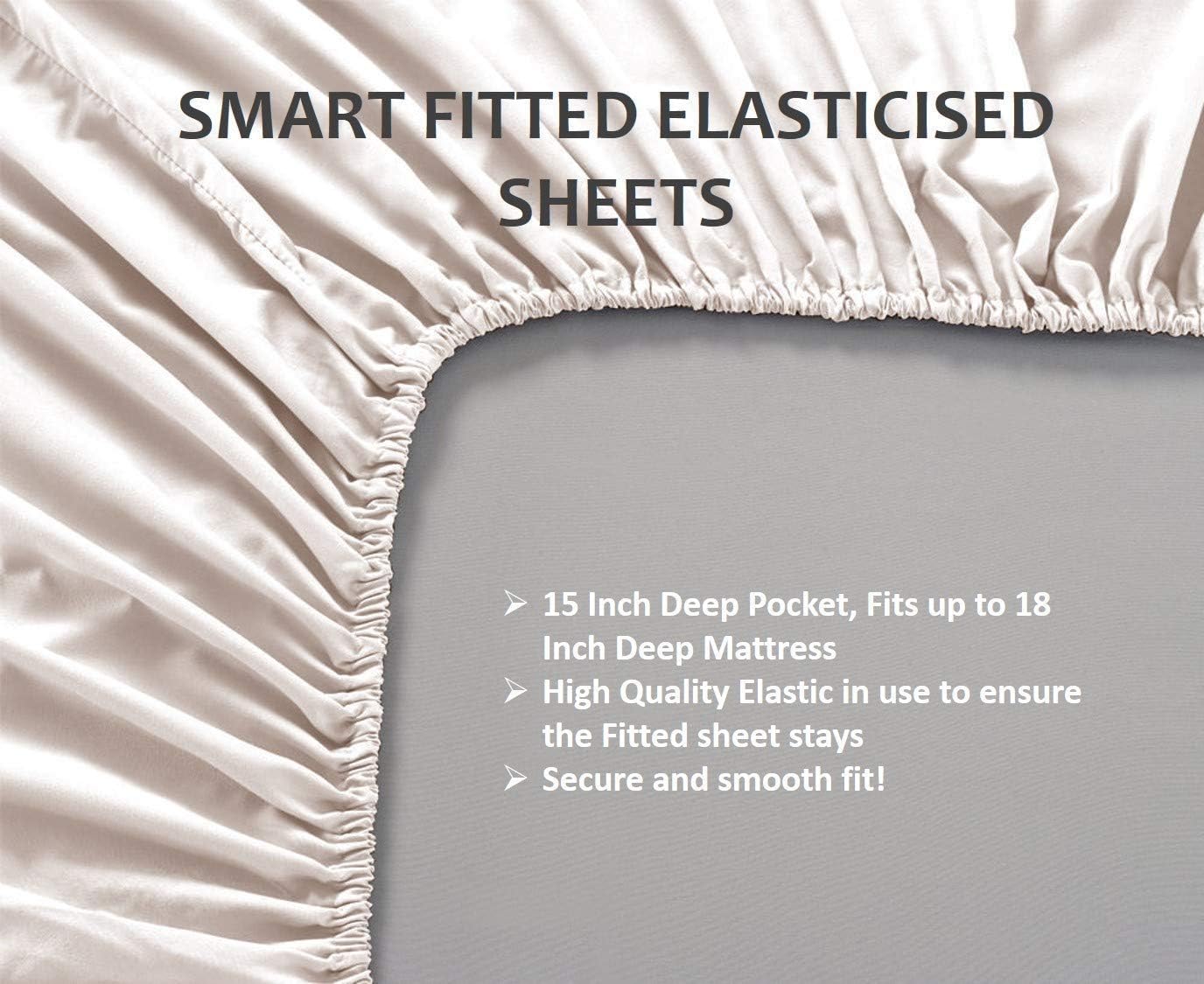 CharlottelyHues 800 Thread Count Sheet Sets 4 Piece 100% Egyptian Cotton Sheets 18 Deep Pocket Luxury Hotel Quality Long Staple Sateen Weave Breathable, Durable  Cooling Sheets - King (Burgundy)