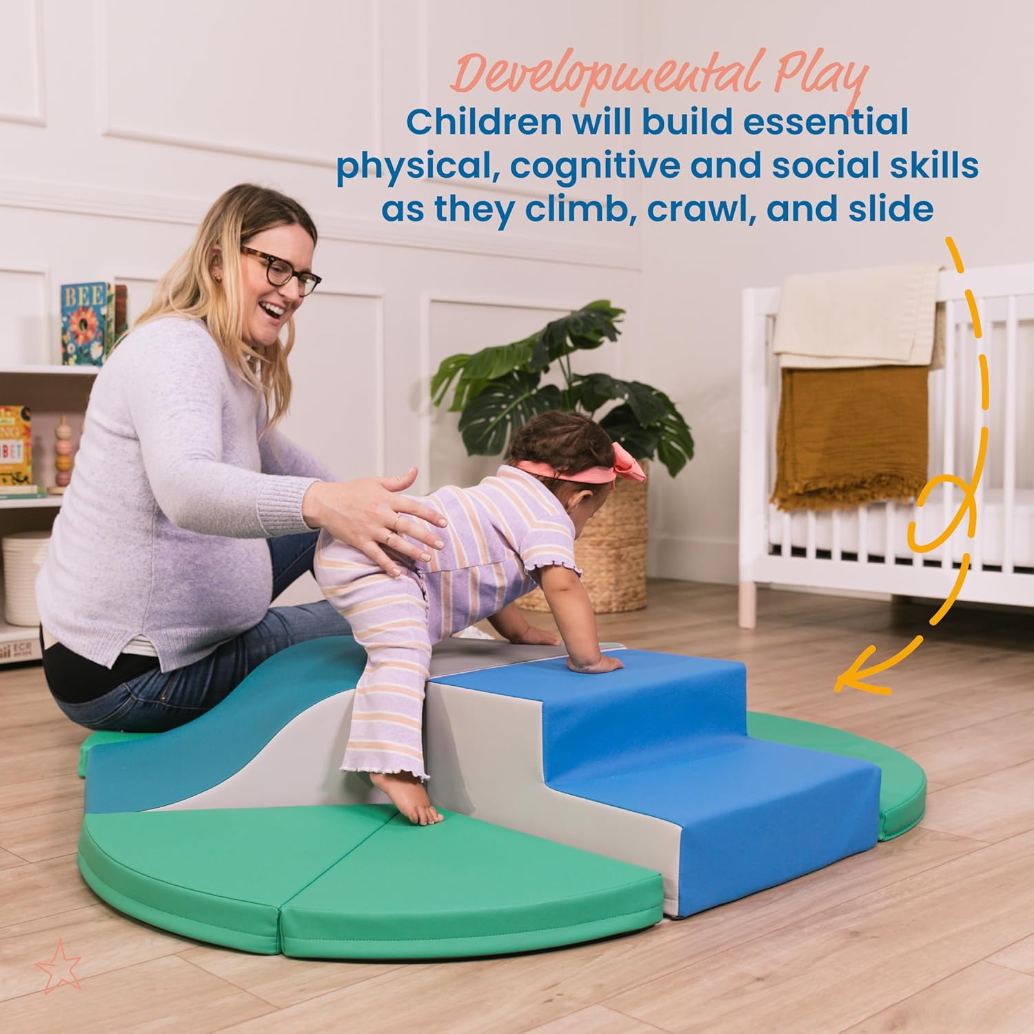 ECR4Kids SoftZone Junior TriClimber Set, Beginner Climber, Assorted, 7-Piece ECR4Kids SoftZone Junior TriClimber Set, Beginner Climber, Assorted, 7-Piece