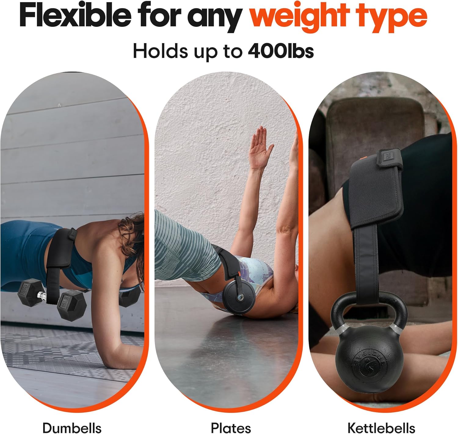 Exercise Hip Thrust Belt – Portable  Adjustable Glute Training Belt for Hip Thrusts, Squats  Glute Activation | Supports Dumbbells  Kettlebells for Gym  Home Workouts