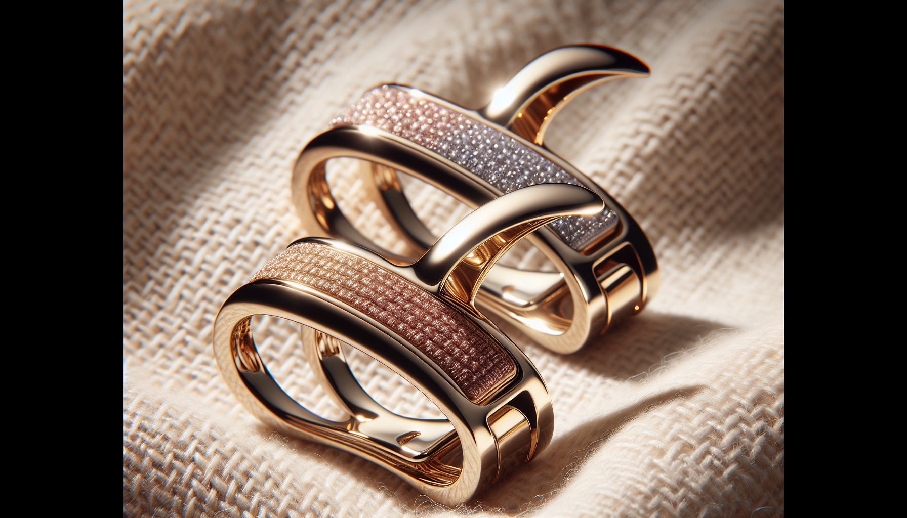 Gimme Beauty Loop Claw Clip Duo - Gentle Hold Accessory for All Hair Types - Non-Slip, Firm Grip Design for Daily Styling - Premium Clips for Fine  Short Hair - Black  Tan (2 Pack)