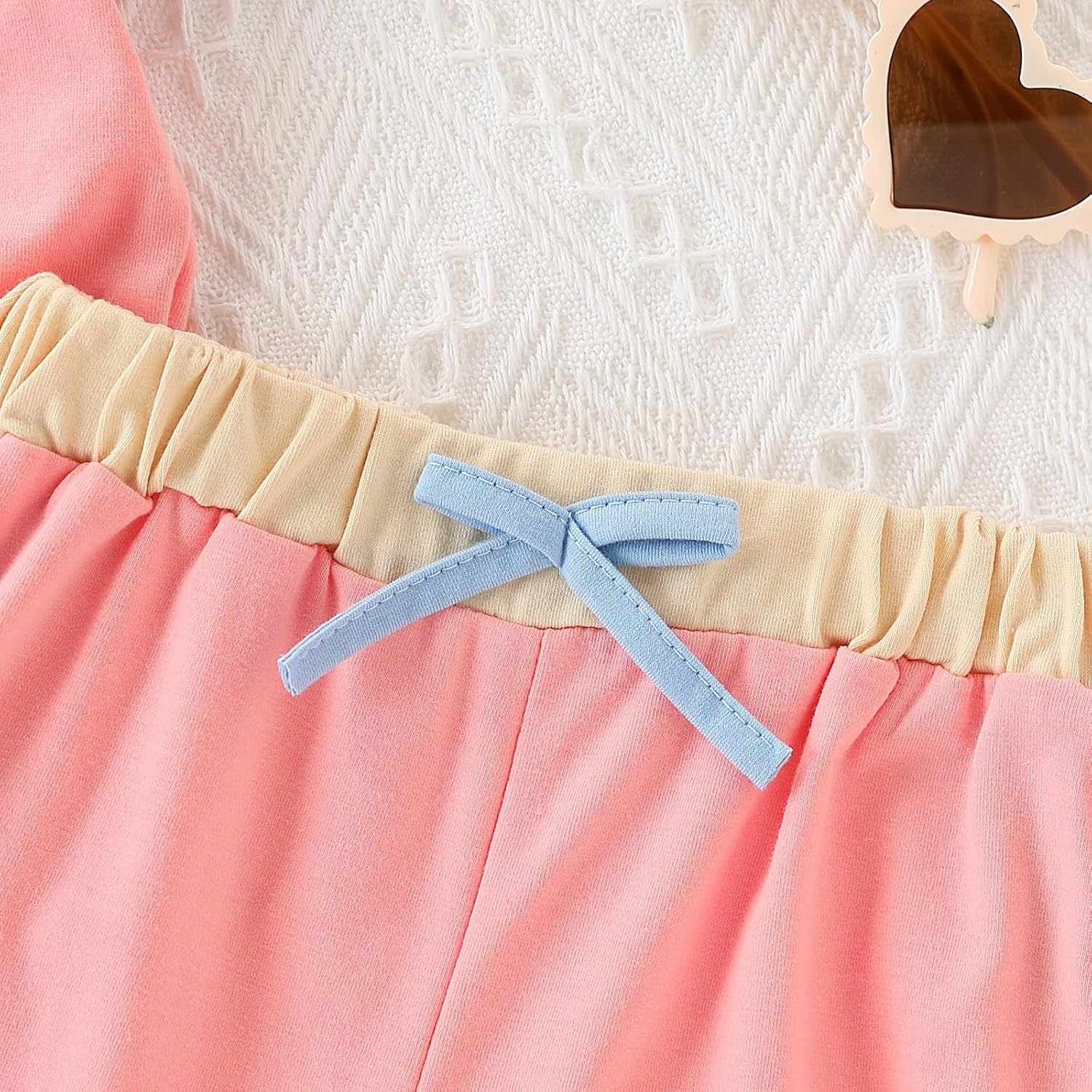 Girls Clothes 4-8T Summer Outfits Toddler Girls Color Block Short Sleeve T-Shirt Pants Outfit Set Girls Clothes 4-8T Summer Outfits Toddler Girls Color Block Short Sleeve T-Shirt Pants Outfit Set