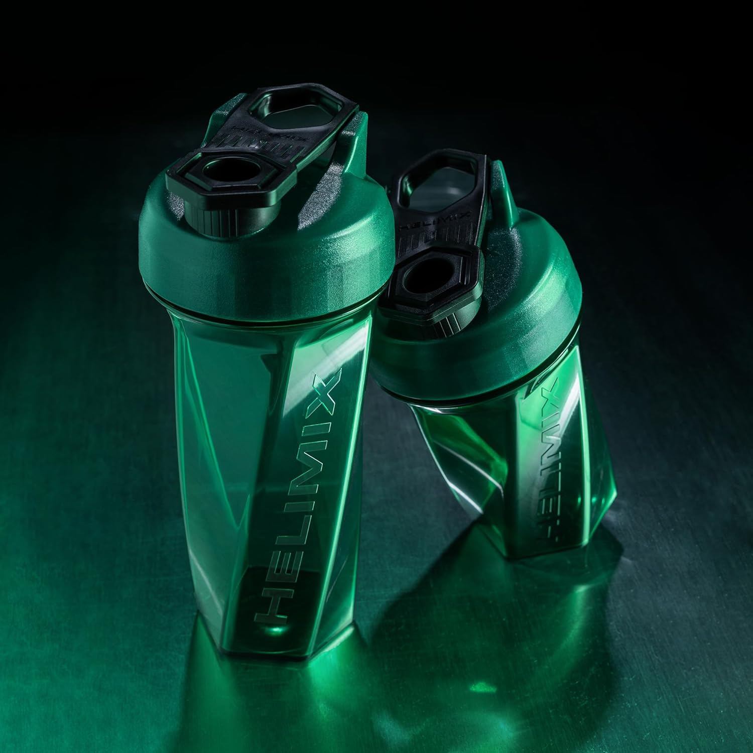 HELIMIX 2.0 Vortex Blender Shaker Bottle Holds upto 28oz | No Blending Ball or Whisk | USA Made | Portable Pre Workout Whey Protein Drink Shaker Cup | Mixes Cocktails Smoothies Shakes | Top Rack Safe