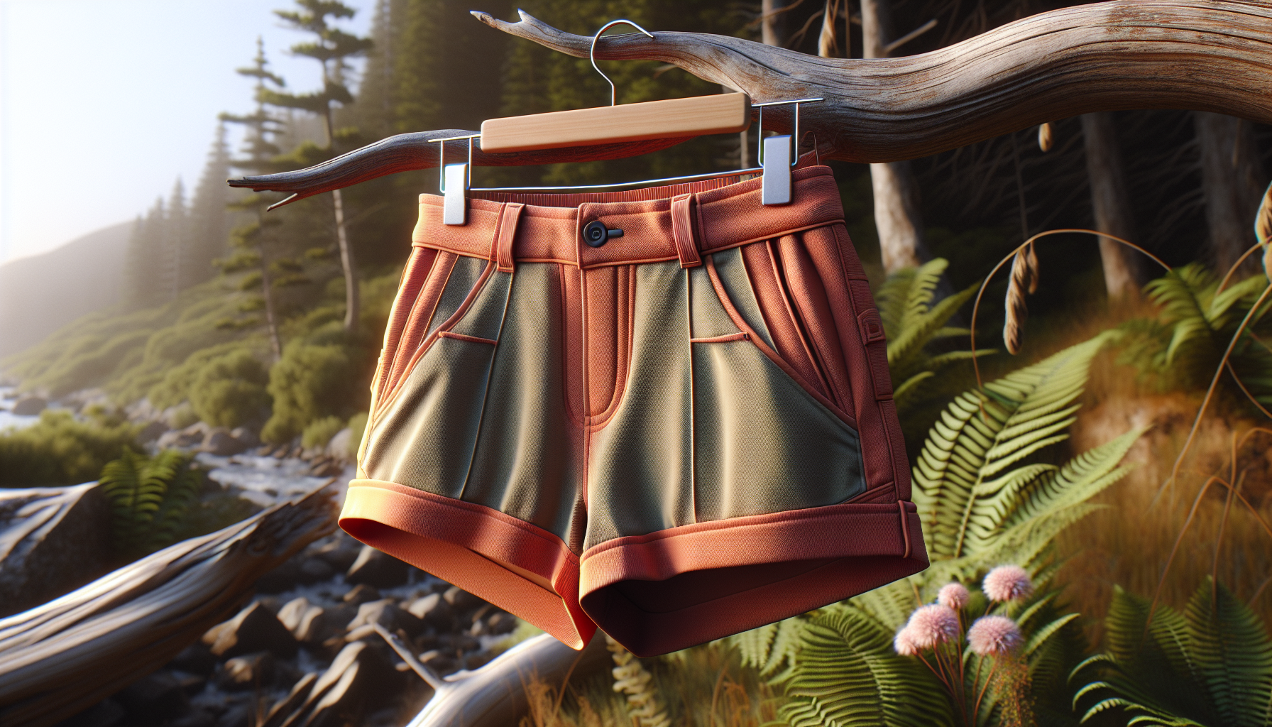 High-rise Womens Hiking Shorts - Trail Shorts 02 - Ultisol by Hikerkind High-rise Womens Hiking Shorts - Trail Shorts 02 - Ultisol by Hikerkind