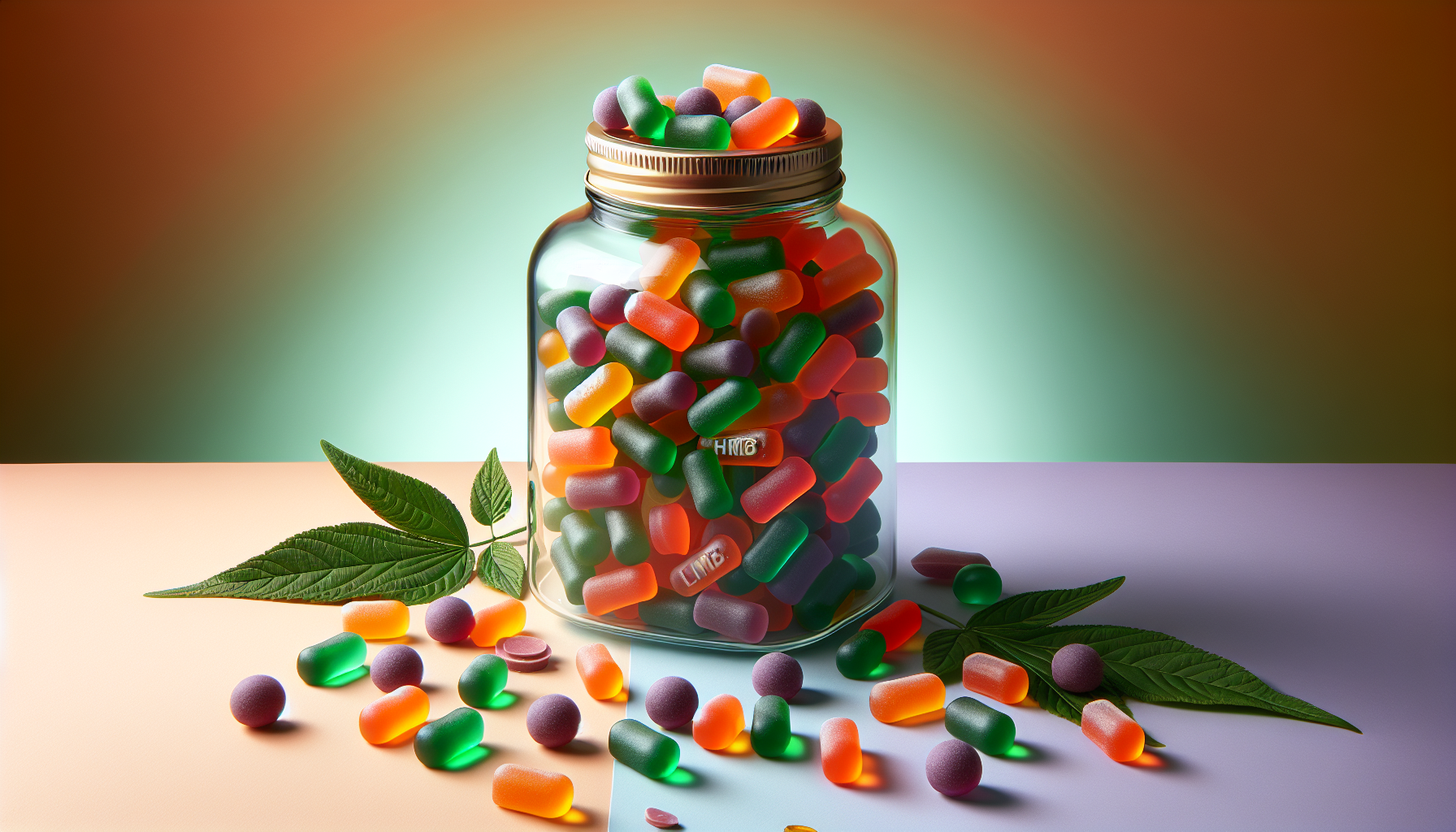 HMB and L-Leucine Gummies, 3000mg HMB and Leucine Amino Acid for Muscle Growth, Muscle Mass, Muscle Relief, and Fast Workout Recovery, for Men  Women, Sugar-Free, Raspberry Flavor, 60 Count