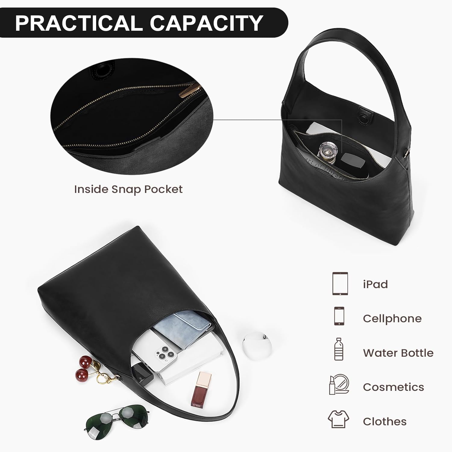 Hobo Bags For Women Vegan Leather Shoulder Bag Tote For Women Medium Slouchy Designer Handbags Purses Fall Fashion Hobo Bags For Women Vegan Leather Shoulder Bag Tote For Women Medium Slouchy Designer Handbags Purses Fall Fashion