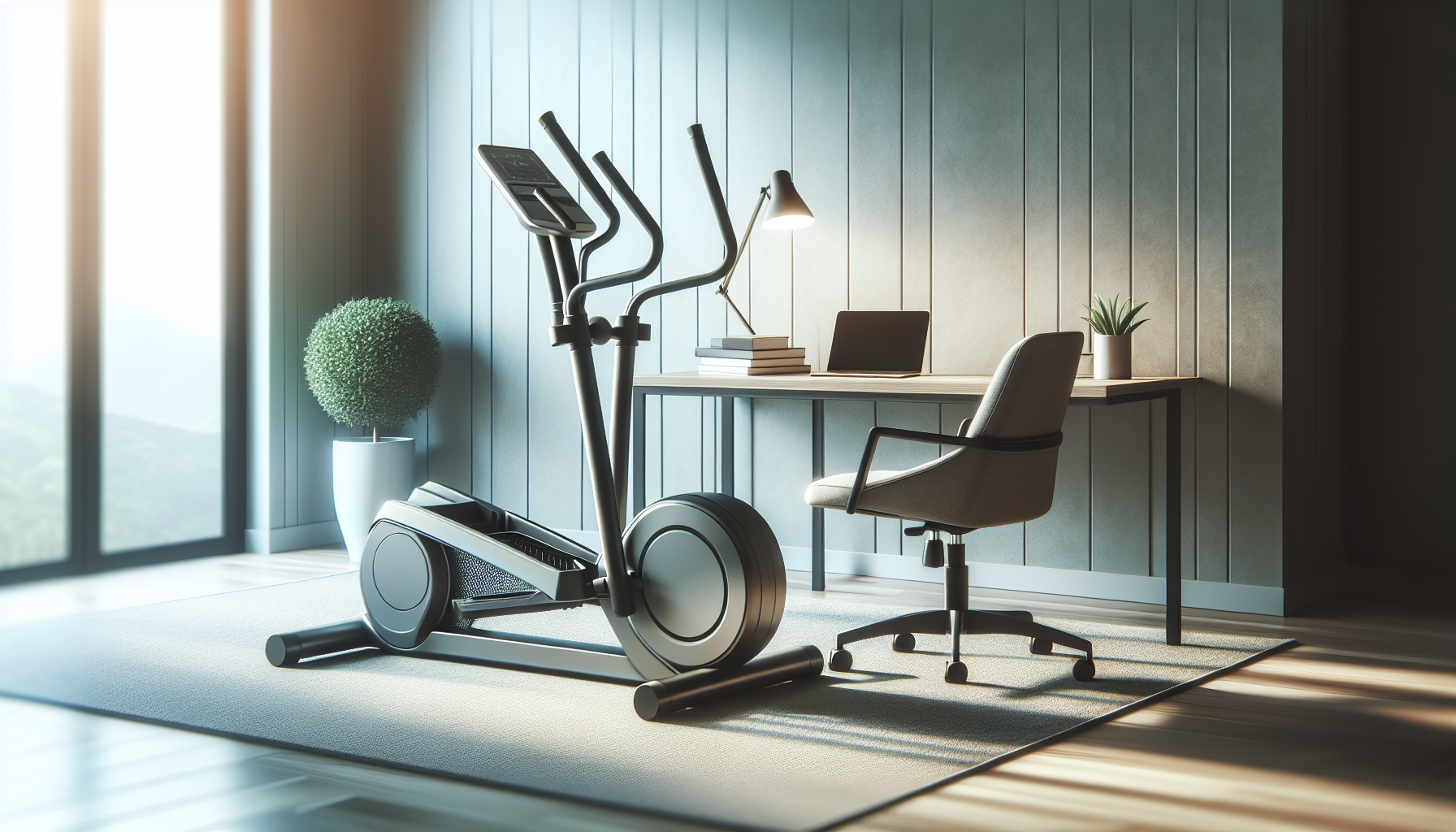 MAXPLUS 2025 New Under Desk Elliptical Machine, Electric Exerciser Pro with 16 Adjustable Speed, Quiet and Fully Assembled with Remote Control  Non-Slip Foot Straps