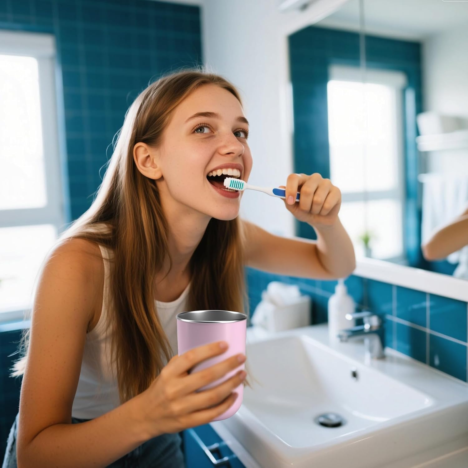 Stainless Steel Mouth wash Cup 12 oz Toothbrush Cup Stainless Steel Small Children Cups for Home,BPA-Free Insulated Tumbler for Home Outdoor Activities drinking cup (pink) Stainless Steel Mouth wash Cup 12 oz Toothbrush Cup Stainless Steel Small Children Cups for Home,BPA-Free Insulated Tumbler for Home Outdoor Activities drinking cup (pink)