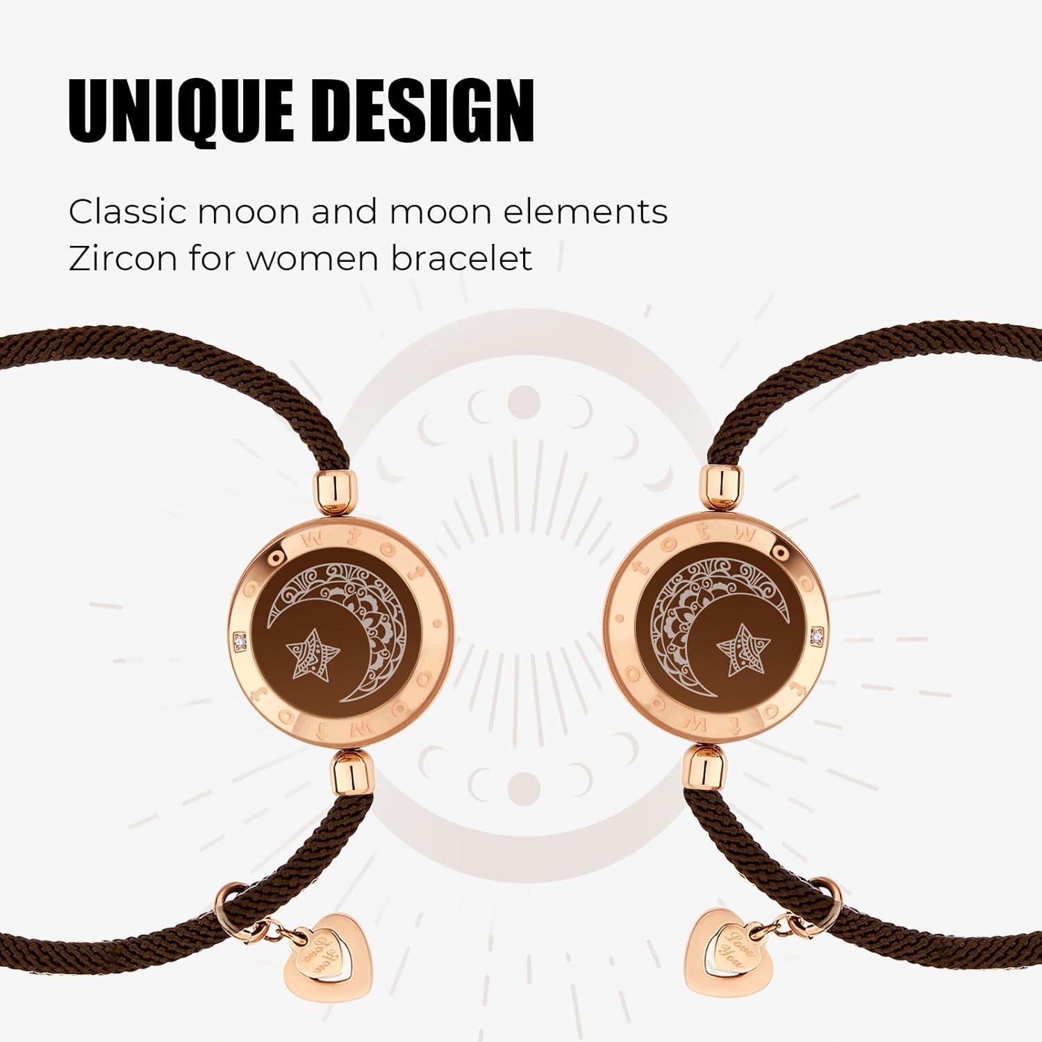 TOTWOO Long Distance Touch Bracelets for Couples, Smart Light Vibration Love Jewelry, Long Distance Valentines Day Gifts for Him Her Women Men, One-to-One Bluetooth Pairing via App TOTWOO Long Distance Touch Bracelets for Couples, Smart Light Vibration Love Jewelry, Long Distance Valentines Day Gifts for Him Her Women Men, One-to-One Bluetooth Pairing via App