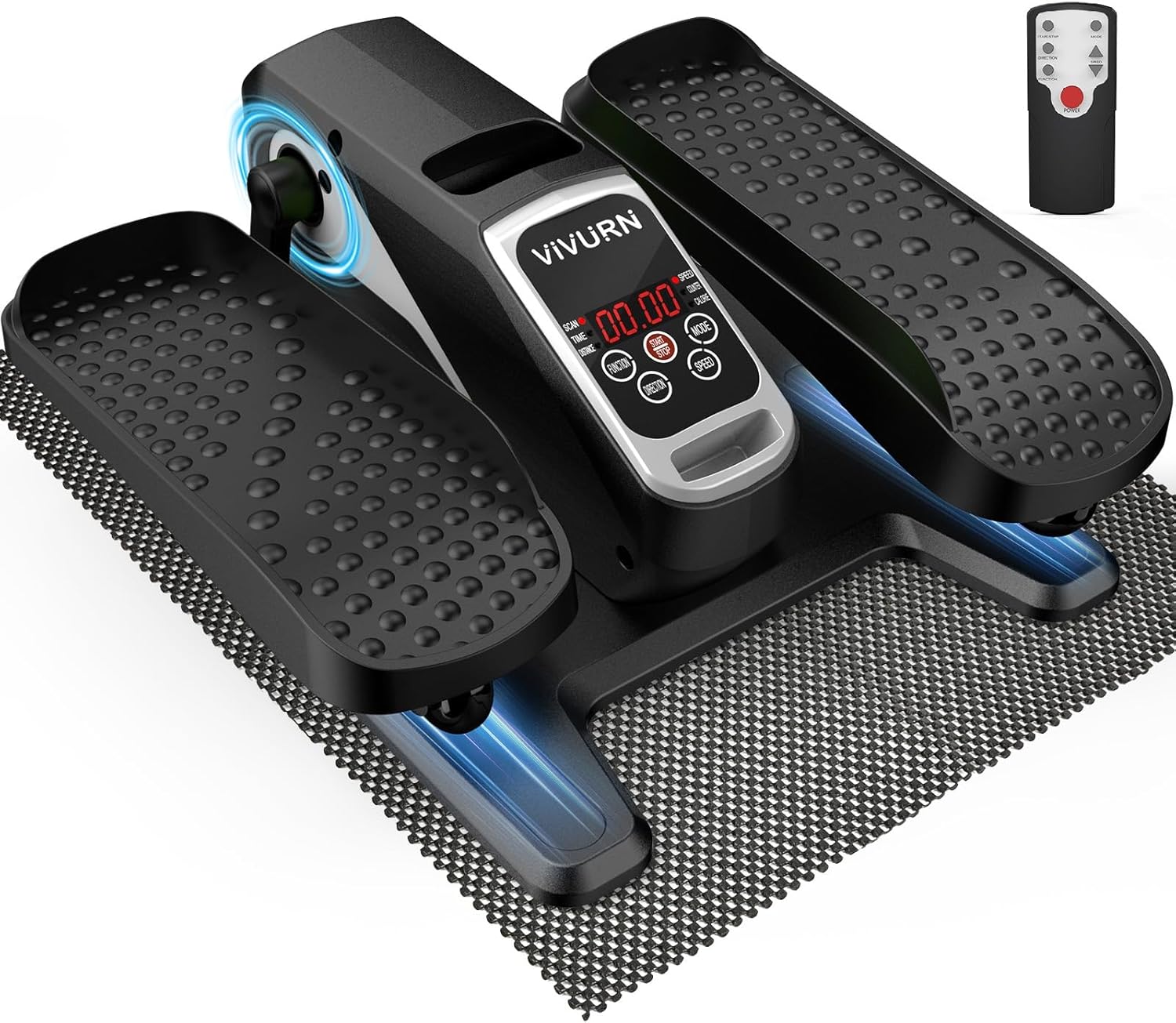 VIVURN-018 Under Desk Elliptical 12 Speed 5 Modes Mini Motorized Leg Exerciser While Sitting for Seniors As Seen on TV with Non-Slip Mat Quiet  Portable Electric Pedal Exerciser for Home and Office