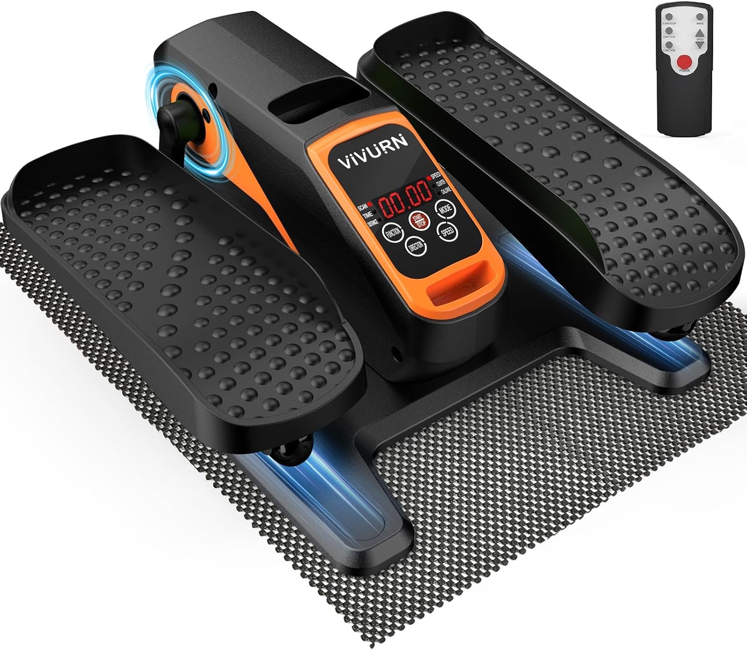 VIVURN-018 Under Desk Elliptical 12 Speed 5 Modes Mini Motorized Leg Exerciser While Sitting for Seniors As Seen on TV with Non-Slip Mat Quiet  Portable Electric Pedal Exerciser for Home and Office