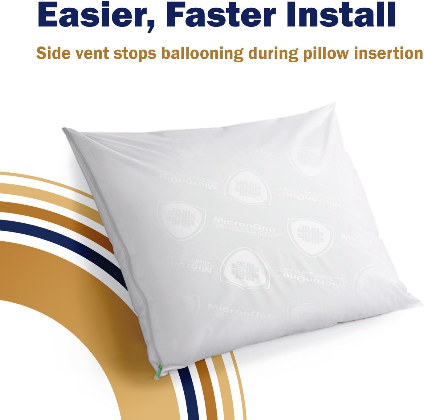 Waterproof Pillow Protector, Standard Size - CleanRest PRO Max, Zippered (1-Pack), Dust Mite Allergen Bed Bug Proof, Anti-Microbial Treated, Highly Breathable Vented for Cool Soft Sleep Waterproof Pillow Protector, Standard Size - CleanRest PRO Max, Zippered (1-Pack), Dust Mite Allergen Bed Bug Proof, Anti-Microbial Treated, Highly Breathable Vented for Cool Soft Sleep