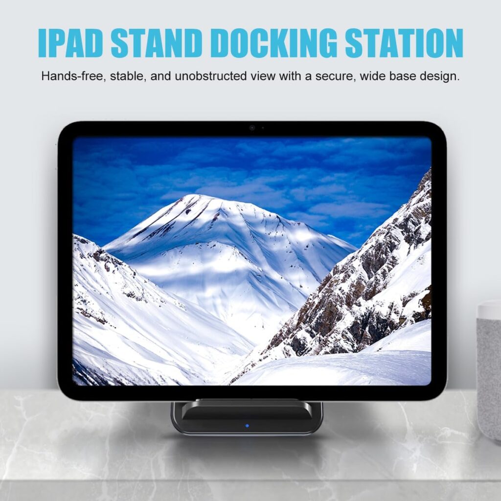 10-in-1 USB-C Multifunction Docking Station Wireless Charging USB3.0 Ports PD100W Fast Charging 4K HDMI SD/TF Card Reader Fit for Windows Mac Android iPad