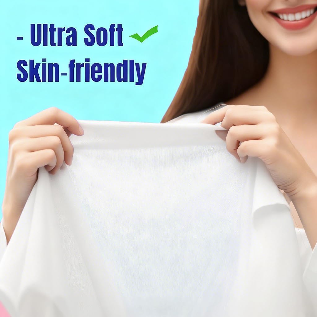 100 Pcs Disposable Bed Sheets Massage Table Covers 31x71 Non Woven Fabric Sheets for SPA Waxing Tattoo Beauty Salon Facial Esthetician Table Protector (White)