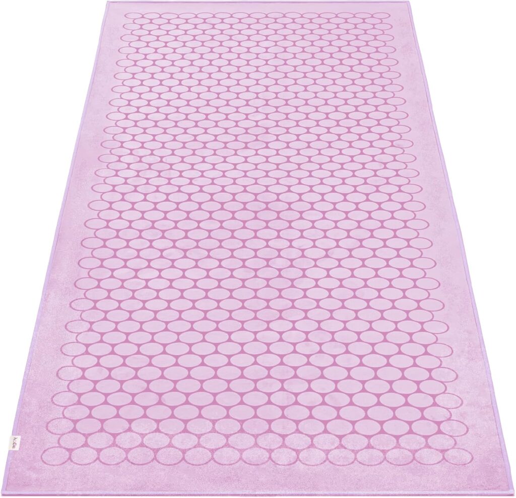 agoy Gecko Touch - Next-Gen Microfiber Yoga Towel - Double-Sided Silicone Non-Slip Grip – Ideal for Hot Yoga - Ultra Absorbent, Easy to Wash, Travel-Friendly - 30% Recycled Material - Free Wet Bag