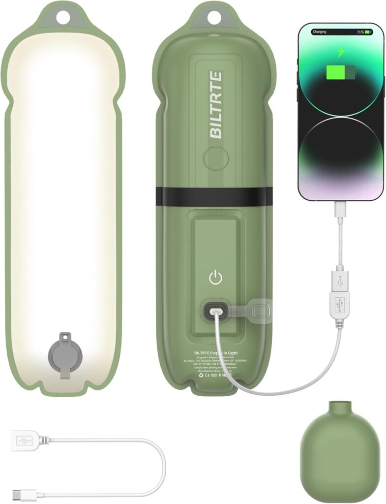 Camping Lantern, Emergency Light for Power Outage, Hurricane, Survival Kit, Inflatable LED Lamp for Hiking, Backpacking, IP66 Waterproof Rechargeable Camping Lantern, Emergency Light for Power Outage, Hurricane, Survival Kit, Inflatable LED Lamp for Hiking, Backpacking, IP66 Waterproof Rechargeable