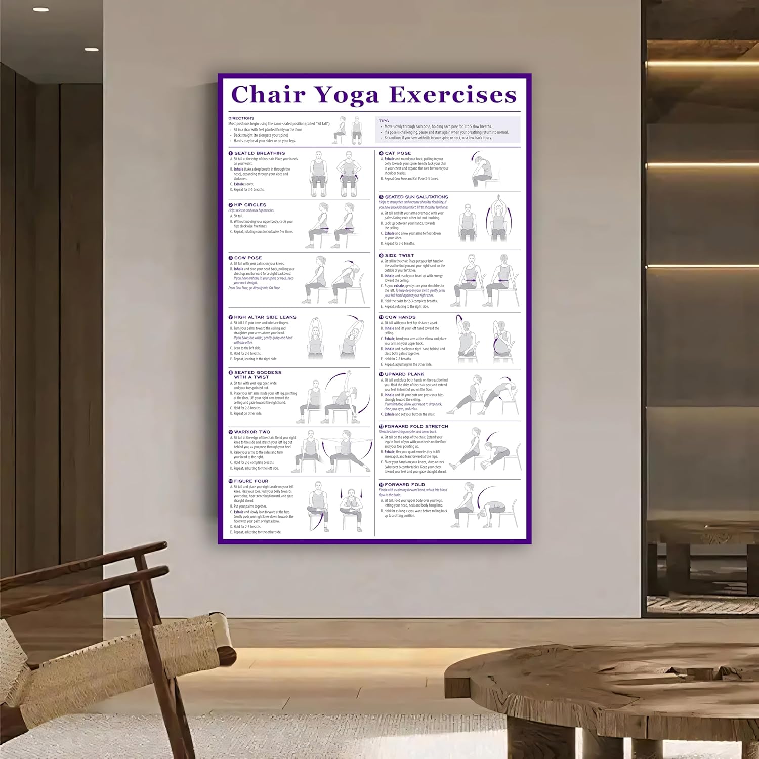 GLTLGBPR Chair Yoga Guide Poster Review