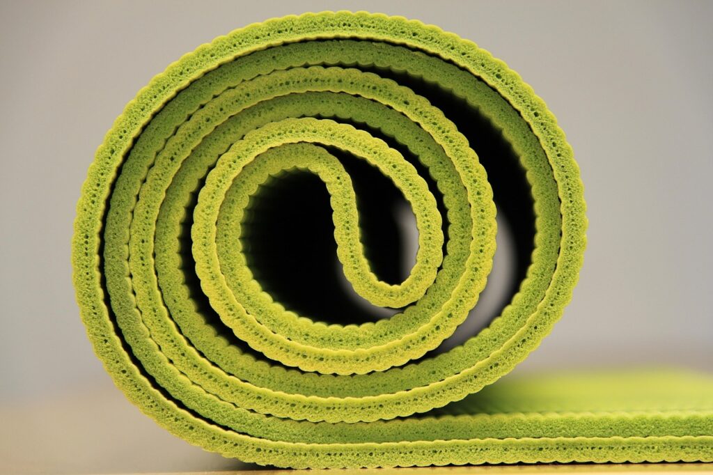 Gurus Natural Rubber Yoga Mat, Eco Friendly Earth Yoga Mat, Non Slip Yoga Rubber Mat, 72x25 Inches 5 mm Thickness