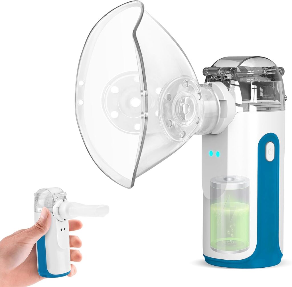 Portable Nebulizer - Mini Nebulizer Machine,Handheld Nebulizer for Breathing Problems,Nebulizer for Travel and Household Use with 1 Set Accessories