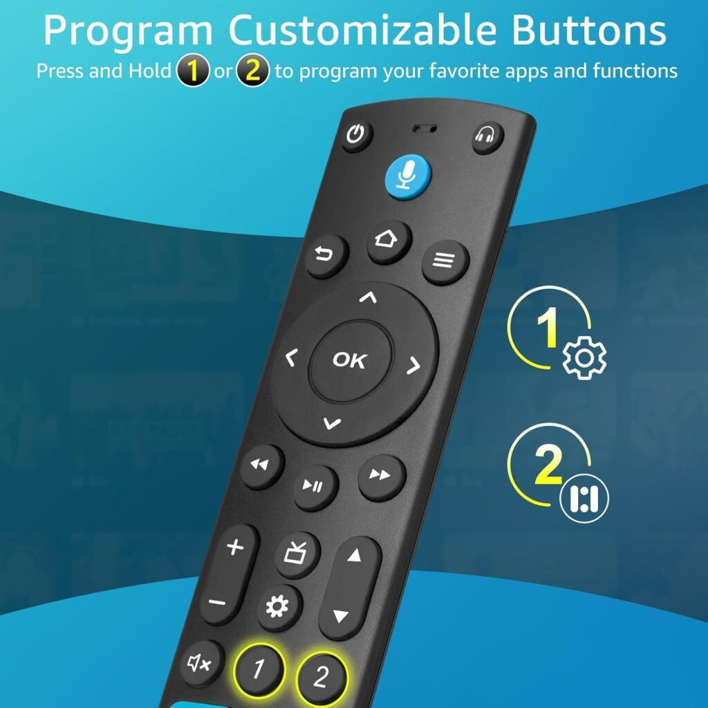 Replacement Voice Remote Control for Smart TV Stick/TV Cube, Compatible with Insignia/Toshiba/Pioneer Smart TVs Replacement Voice Remote Control for Smart TV Stick/TV Cube, Compatible with Insignia/Toshiba/Pioneer Smart TVs