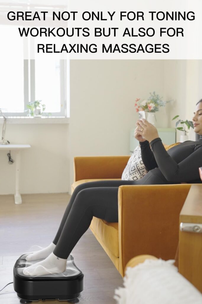 Vibration Plate Exercise Machine, Power Waver Vibration Plate Platform for Lymphatic Drainage Whole Body Vibration Plate Machine Helps Weight Loss Shaping 330lbs