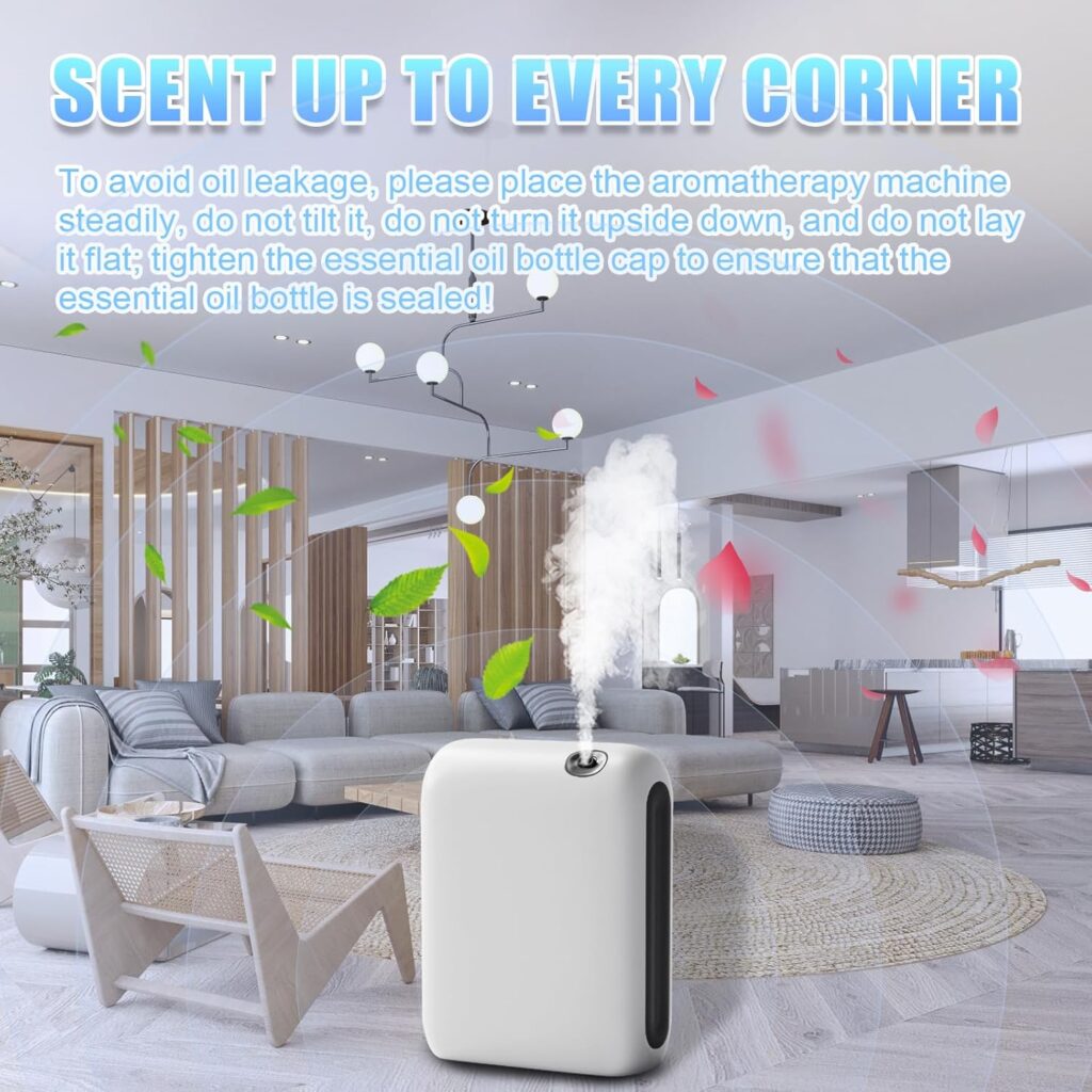 Waterless Diffuser for Home, Scent Air Machine for Home with Bluetooth-Connected 200ML, Whole House Air Freshener,App Control Hotel Collection Diffuser for Large Room, Office, Yoga Room, Livingroom Waterless Diffuser for Home, Scent Air Machine for Home with Bluetooth-Connected 200ML, Whole House Air Freshener,App Control Hotel Collection Diffuser for Large Room, Office, Yoga Room, Livingroom